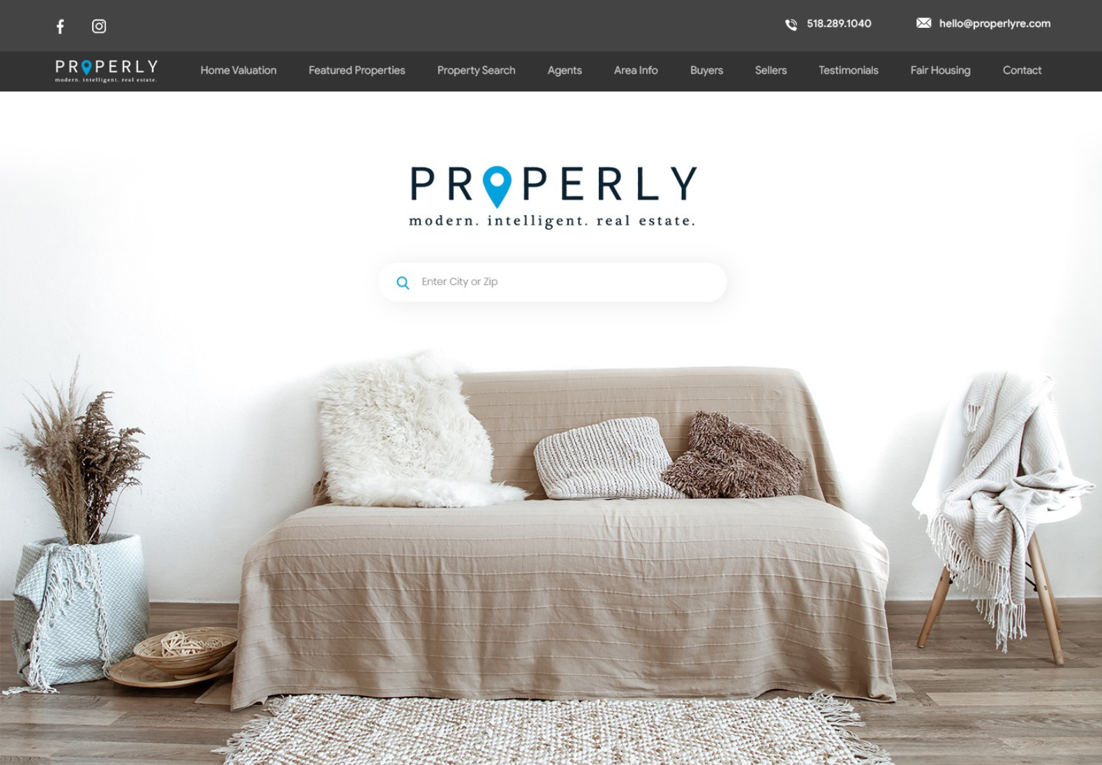 Example ModernFlow website preview